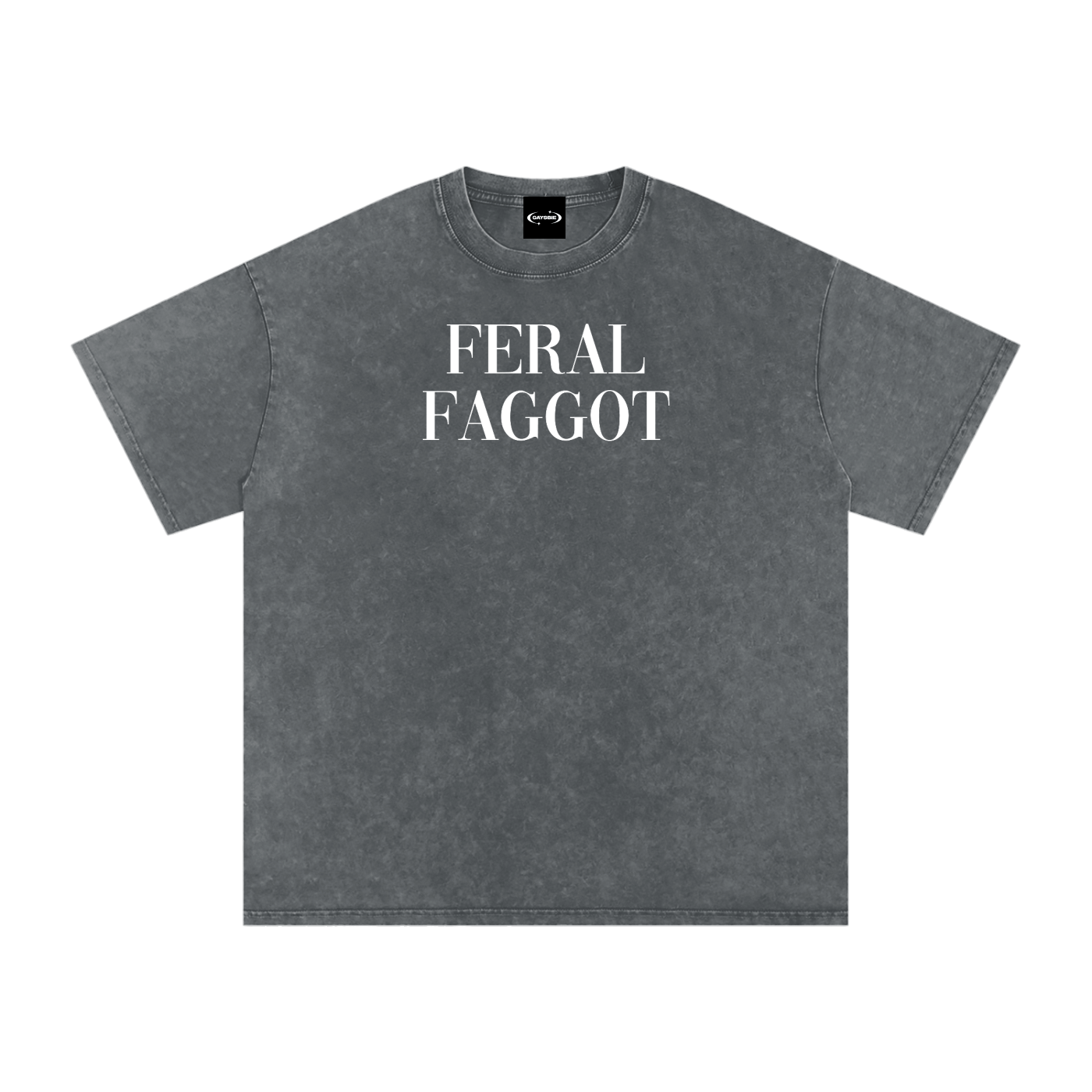 Oversize Tee STORM / S FERAL FOGGOT Premium Oversized Tee ~ GAYSBIE PREMIUM MATERIALS