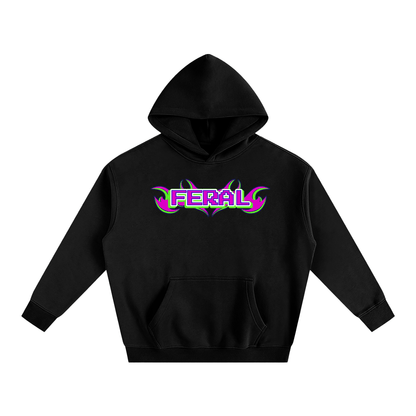 Black / S FERAL Heavy Fleece Hoodie ~ GAYSBIE ODMPOD