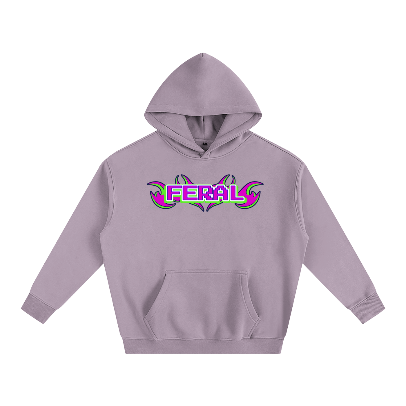 Dark Purple / S FERAL Heavy Fleece Hoodie ~ GAYSBIE ODMPOD