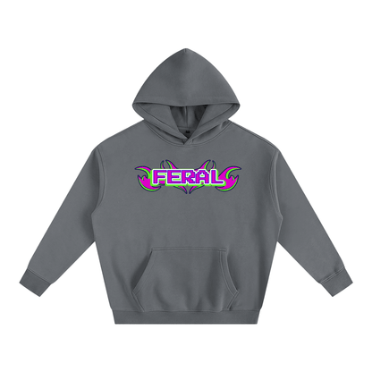 Gray / S FERAL Heavy Fleece Hoodie ~ GAYSBIE ODMPOD