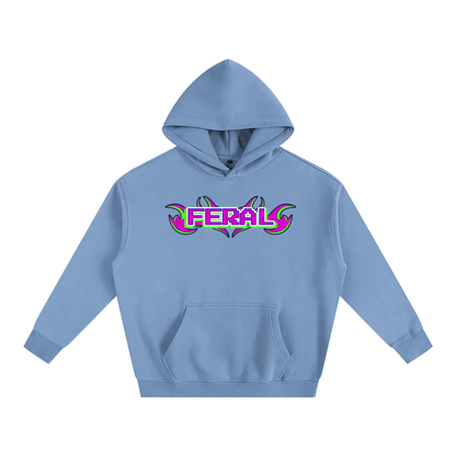 Medium Blue / S FERAL Heavy Fleece Hoodie ~ GAYSBIE ODMPOD