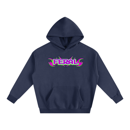 Navy Blue / S FERAL Heavy Fleece Hoodie ~ GAYSBIE ODMPOD