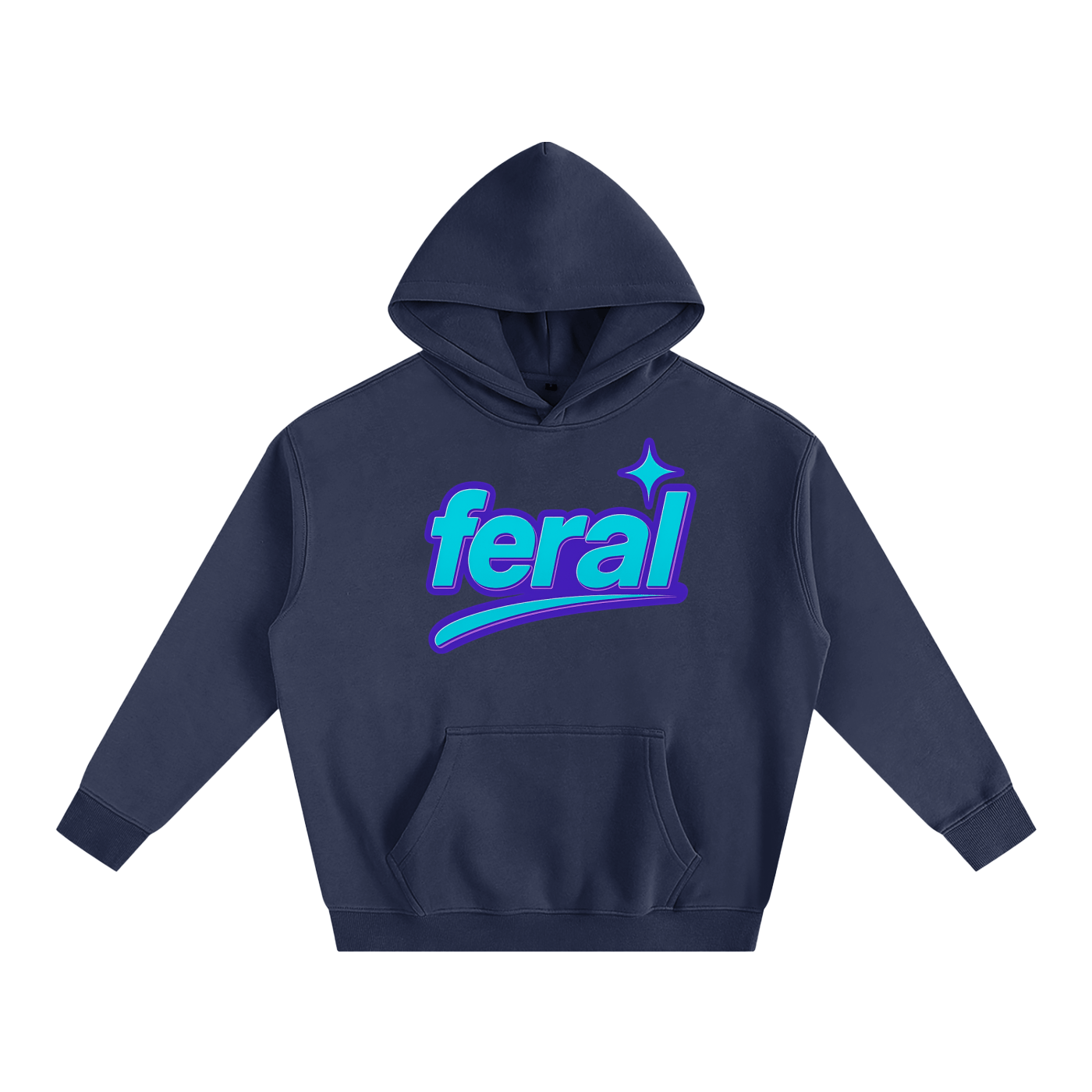 Premium Hood ECLIPSE / S FERAL Heavy Fleece Hoodie ~ GAYSBIE PREMIUM MATERIALS