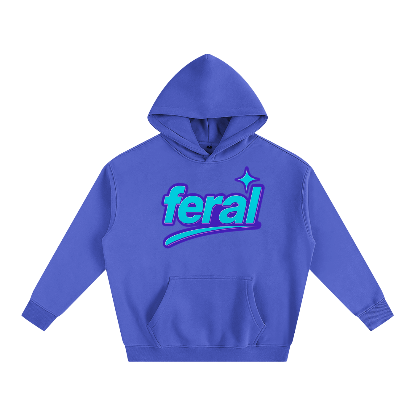 Premium Hood OCEAN / S FERAL Heavy Fleece Hoodie ~ GAYSBIE PREMIUM MATERIALS