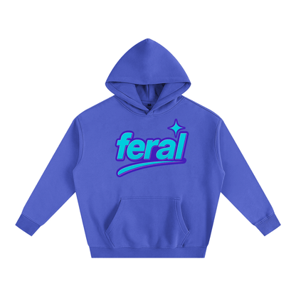 Premium Hood OCEAN / S FERAL Heavy Fleece Hoodie ~ GAYSBIE PREMIUM MATERIALS