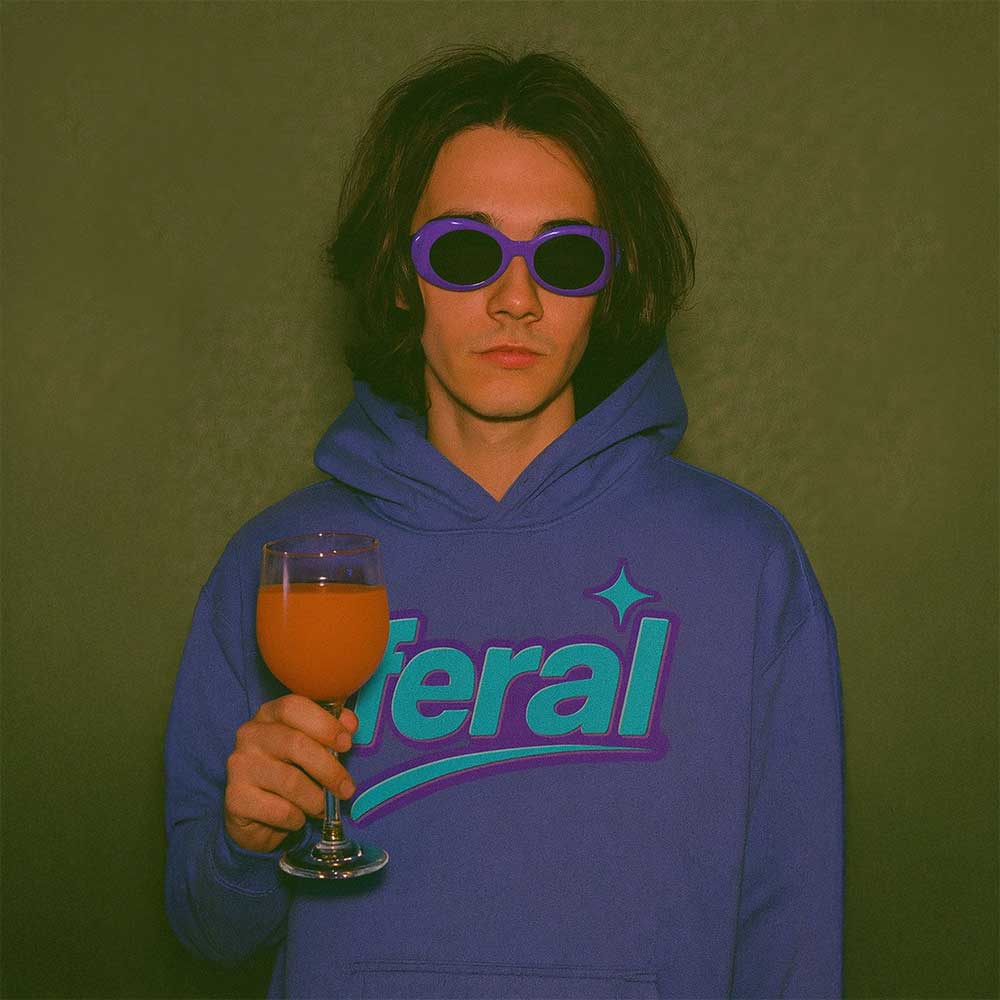 Premium Hood FERAL Heavy Fleece Hoodie ~ GAYSBIE PREMIUM MATERIALS