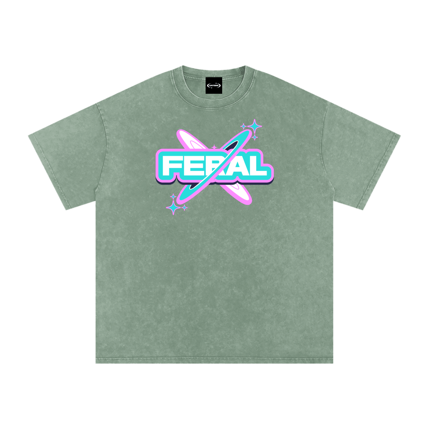 Oversize Tee MINTY / S FERAL SPACE Premium Oversized Tee ~ GAYSBIE PREMIUM MATERIALS