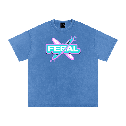 Oversize Tee SKY / S FERAL SPACE Premium Oversized Tee ~ GAYSBIE PREMIUM MATERIALS