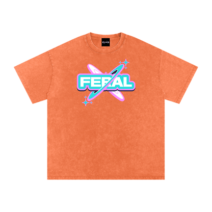 Oversize Tee TROPICAL / S FERAL SPACE Premium Oversized Tee ~ GAYSBIE PREMIUM MATERIALS