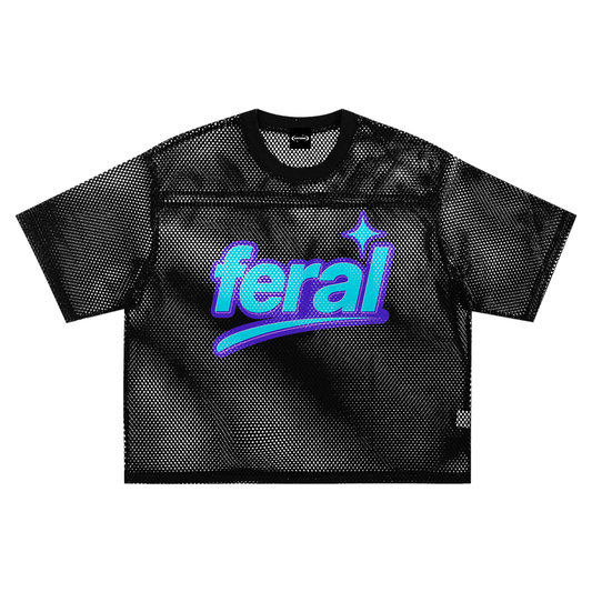 Mesh Tee MIDNIGHT / S Feral Y2K Boxy Mesh Tee ~ GAYSBIE PREMIUM MATERIALS