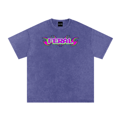 Oversize Tee GRAPE / S FERAL Y2K FLAME Premium Oversized Tee ~ GAYSBIE PREMIUM MATERIALS