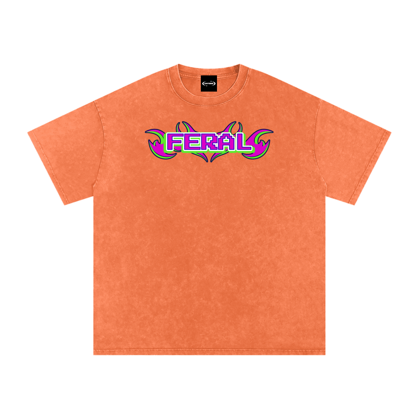 Oversize Tee TROPICAL / S FERAL Y2K FLAME Premium Oversized Tee ~ GAYSBIE PREMIUM MATERIALS
