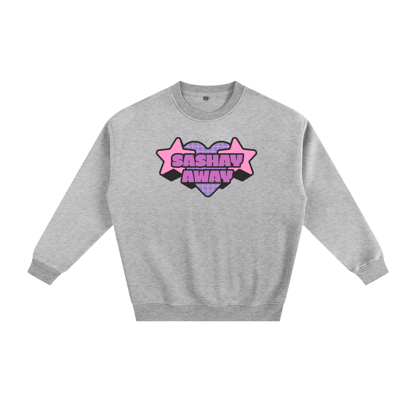 Flower Gray / S Fleeced Sweatshirt ODMPOD