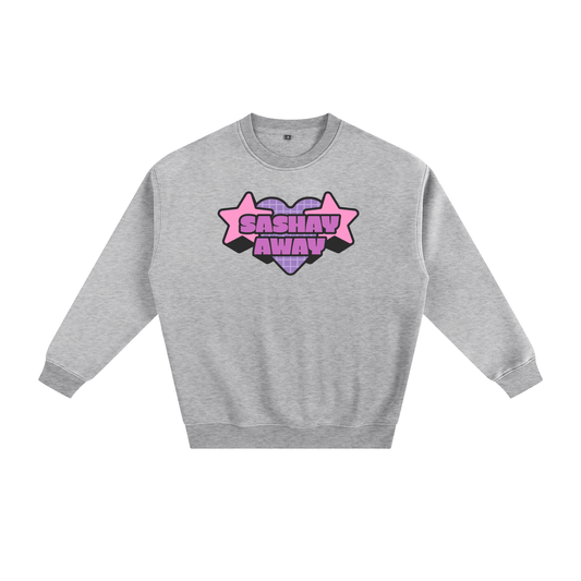Flower Gray / S Fleeced Sweatshirt ODMPOD