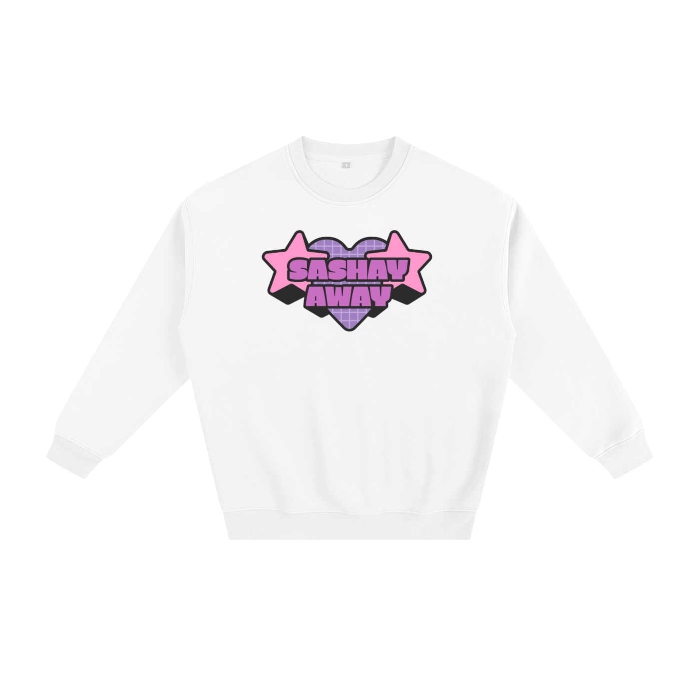 White / S Fleeced Sweatshirt ODMPOD