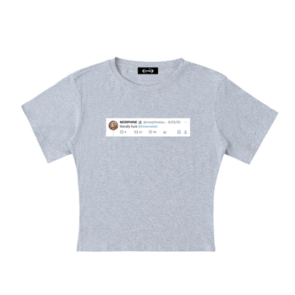 Baby Tee STONE / S Fuck Trixie Baby Tee ~ GAYSBIE PREMIUM MATERIALS