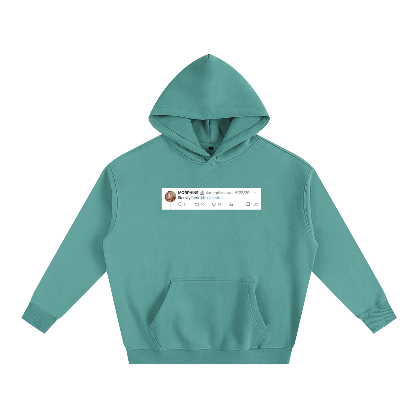 Premium Hood MELON / S Fuck Trixie Heavy Fleece Hoodie ~ GAYSBIE PREMIUM MATERIALS