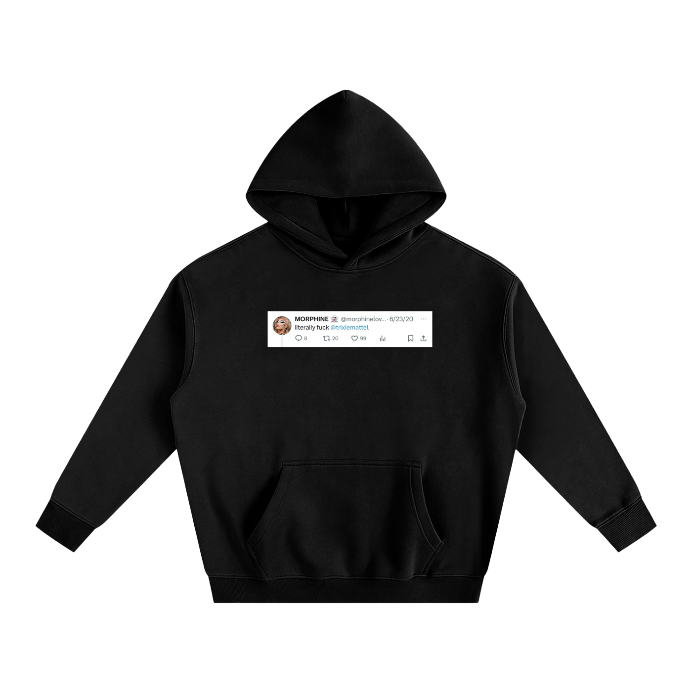 Premium Hood MIDNIGHT / S Fuck Trixie Heavy Fleece Hoodie ~ GAYSBIE PREMIUM MATERIALS