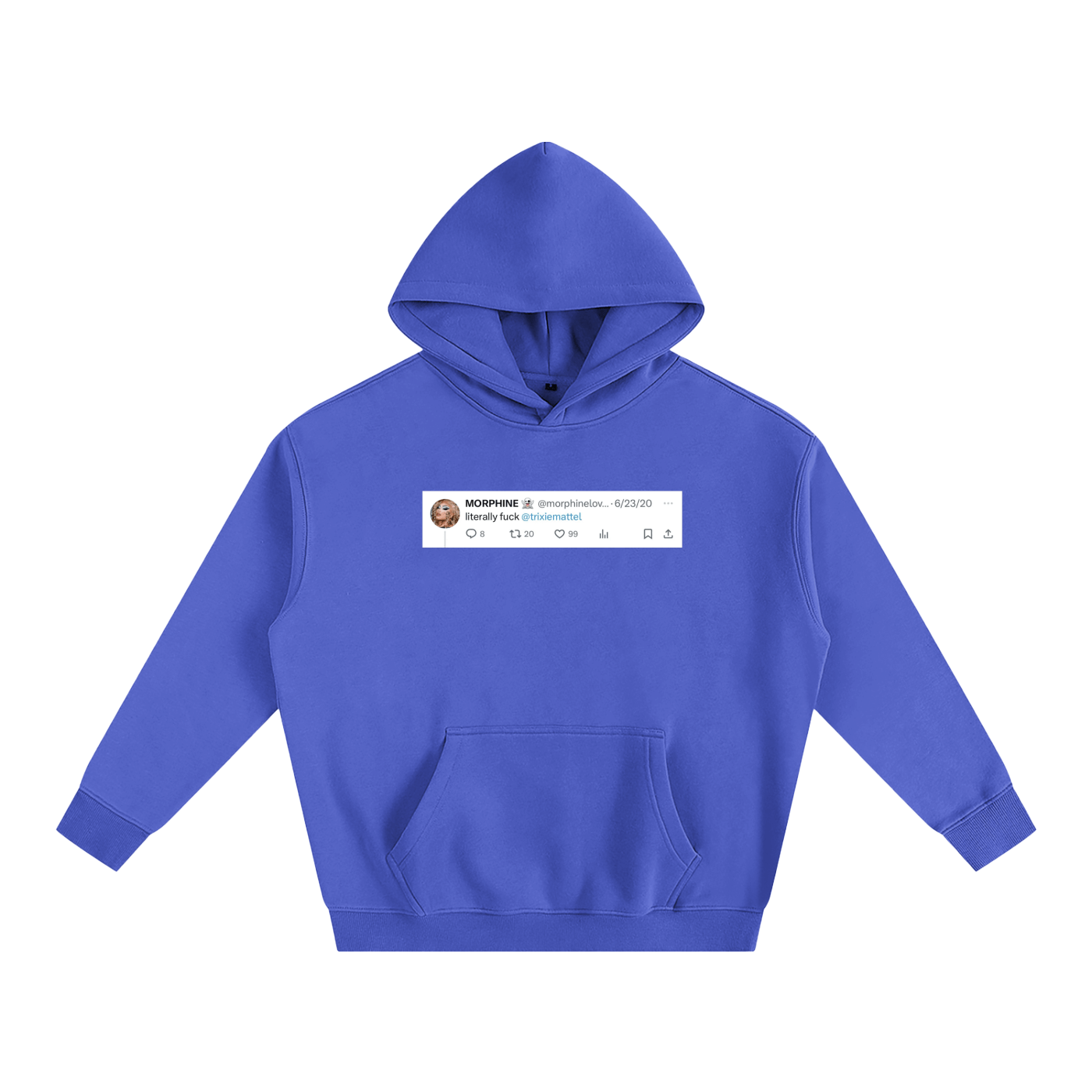 Premium Hood OCEAN / S Fuck Trixie Heavy Fleece Hoodie ~ GAYSBIE PREMIUM MATERIALS