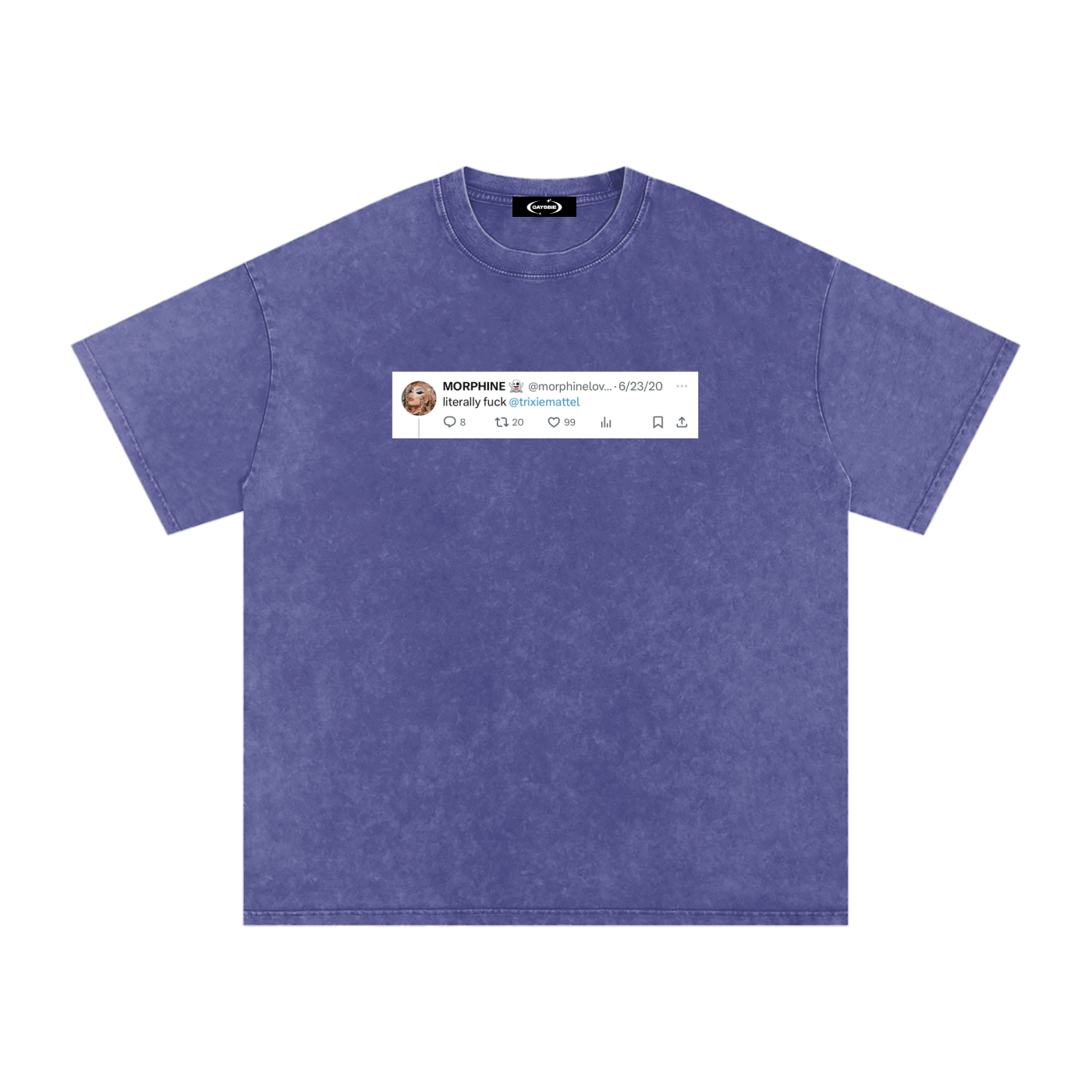Oversize Tee GRAPE / S Fuck Trixie Premium Overzized Tee ~ GAYBSIE PREMIUM MATERIALS