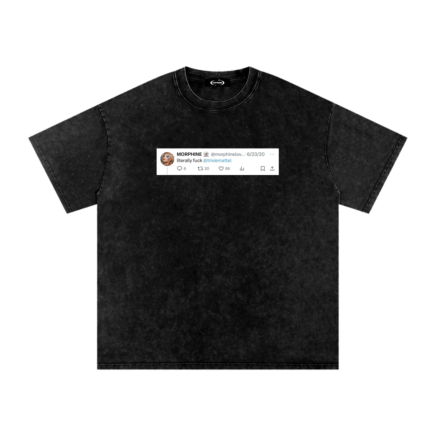 Oversize Tee MIDNIGHT / S Fuck Trixie Premium Overzized Tee ~ GAYBSIE PREMIUM MATERIALS