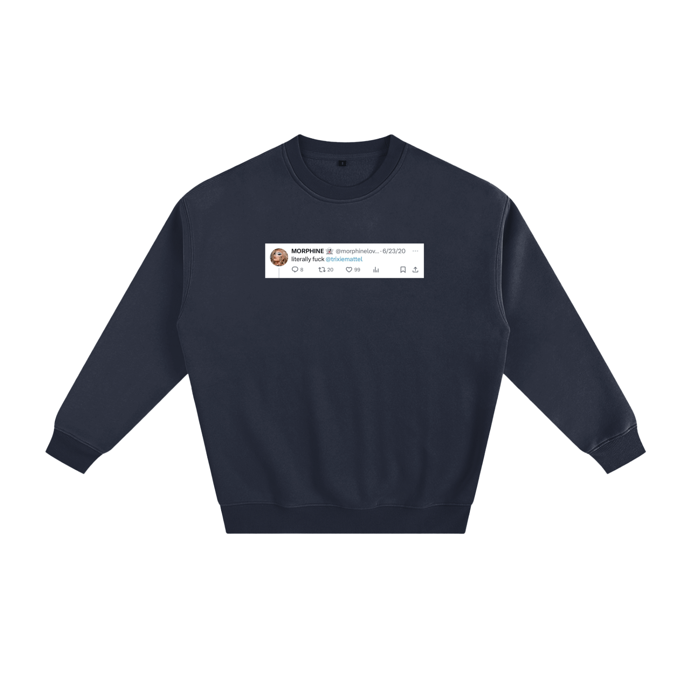 Premium Sweat ECLIPSE / S Fuck Trixie Thick Fleece Sweat ~ GAYBSIE PREMIUM MATERIALS