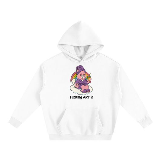 Premium Hood ICE / S FUCKING OVER IT BEAR Heavy Fleece Hoodie ~ GAYSBIE PREMIUM MATERIALS