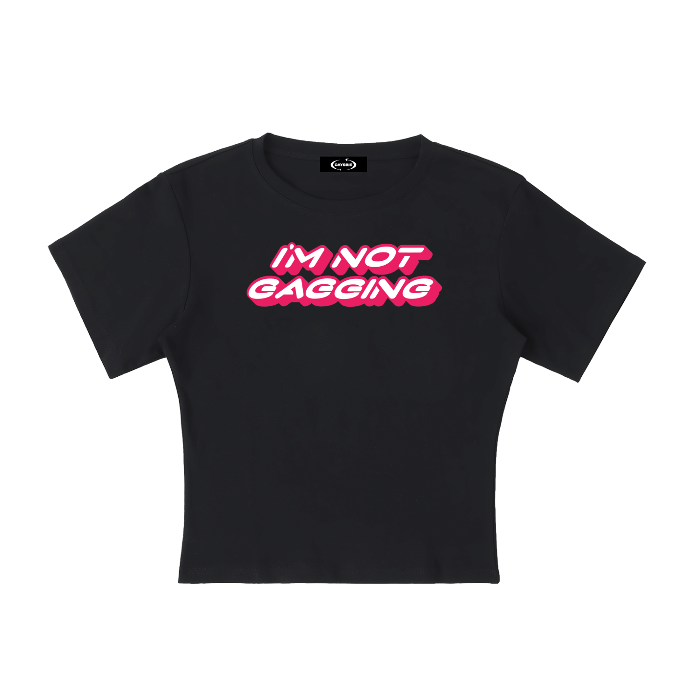 Baby Tee MIDNIGHT / S GAGGING Baby Tee ~ GAYSBIE PREMIUM MATERIALS