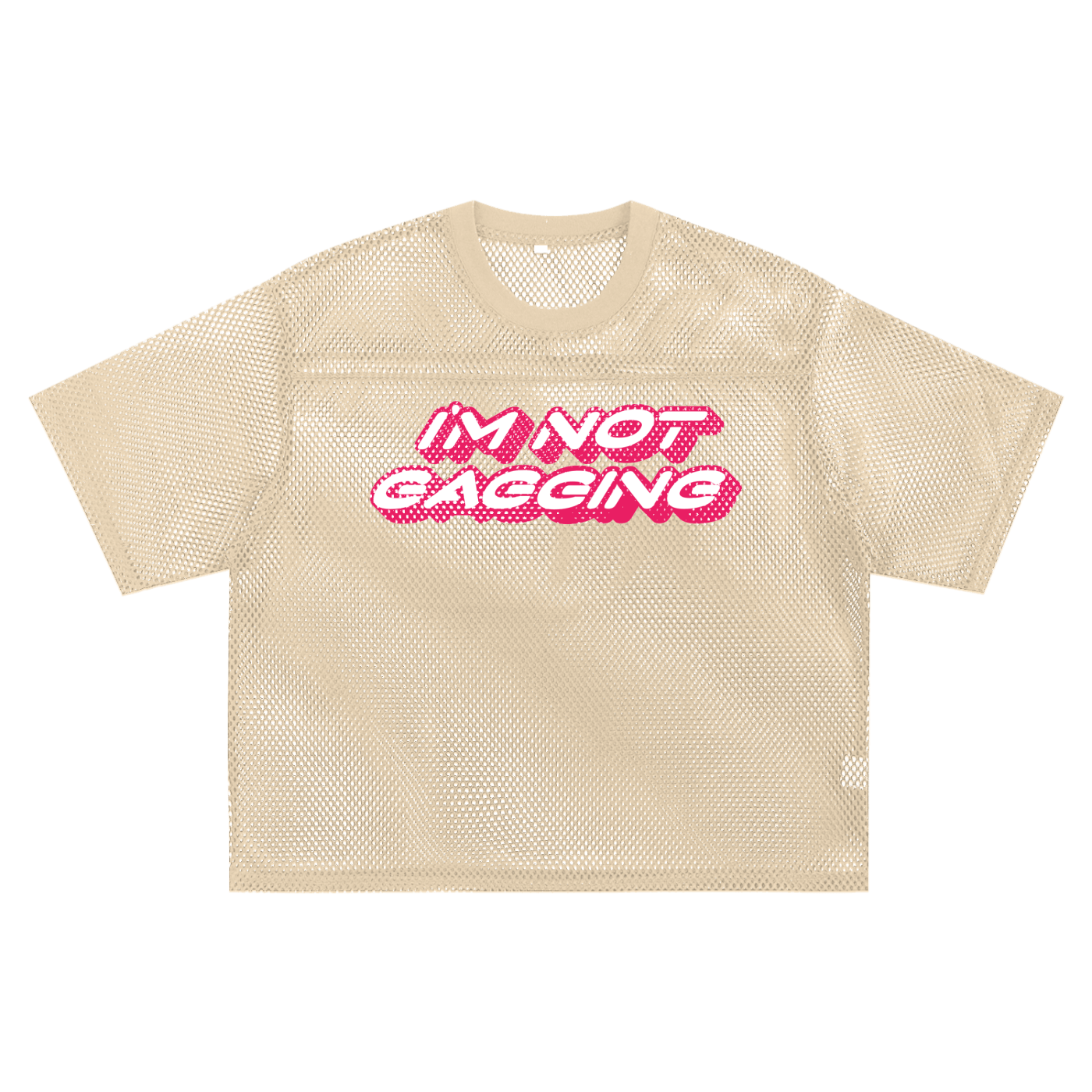 Mesh Tee PEACHY / S GAGGING Boxy Mesh Tee ~ GAYSBIE PREMIUM MATERIALS