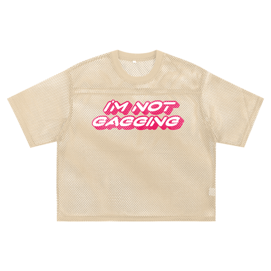 Mesh Tee PEACHY / S GAGGING Boxy Mesh Tee ~ GAYSBIE PREMIUM MATERIALS