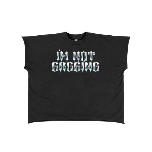 MIDNIGHT / S GAGGING Micro Ribbed Boxy Tank ~ GAYSBIE PREMIUM MATERIALS