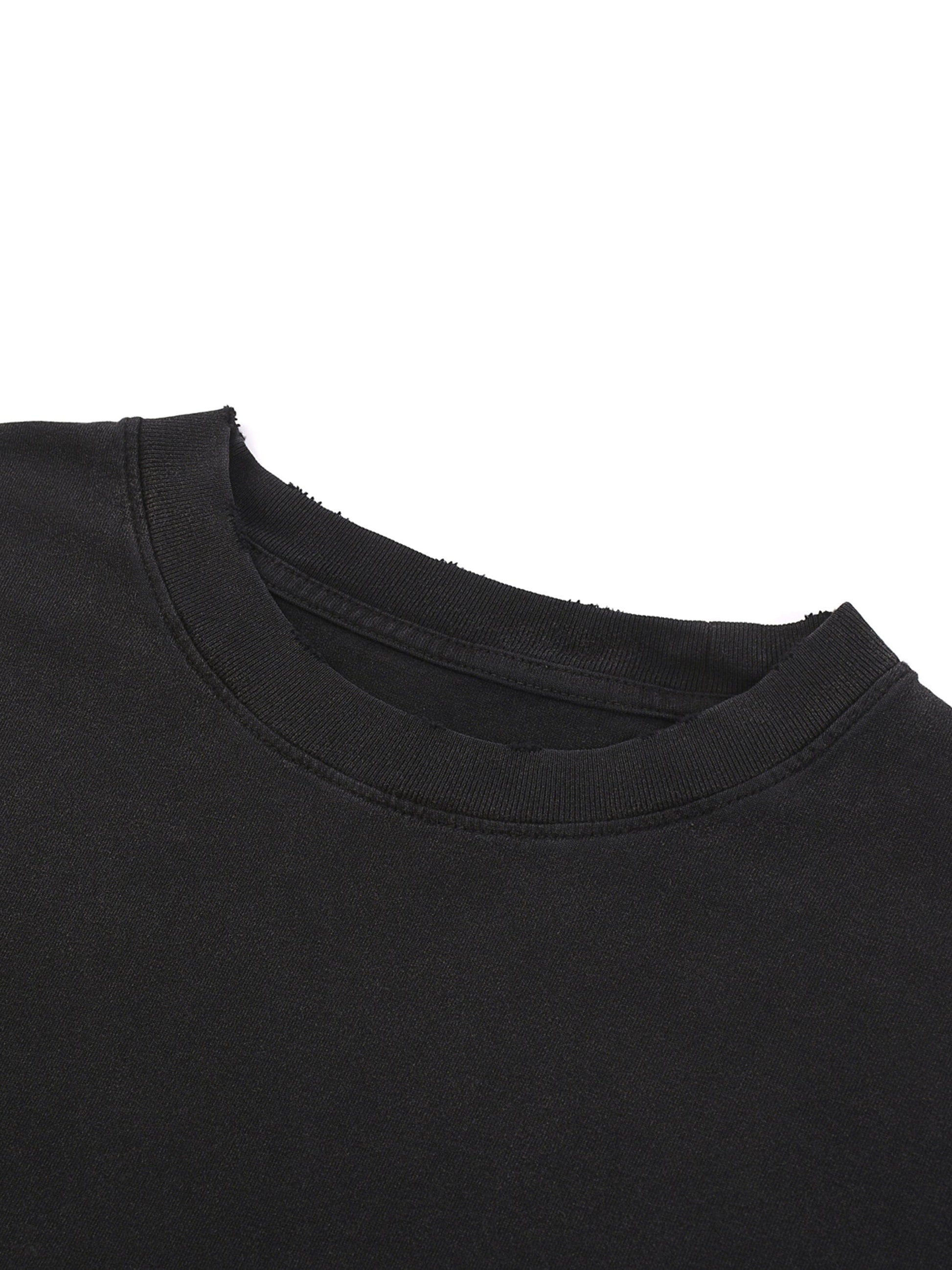 Oversize Tee GAGGING Premium Heavy Raw-Hem Tee ~ GAYSBIE PREMIUM MATERIALS