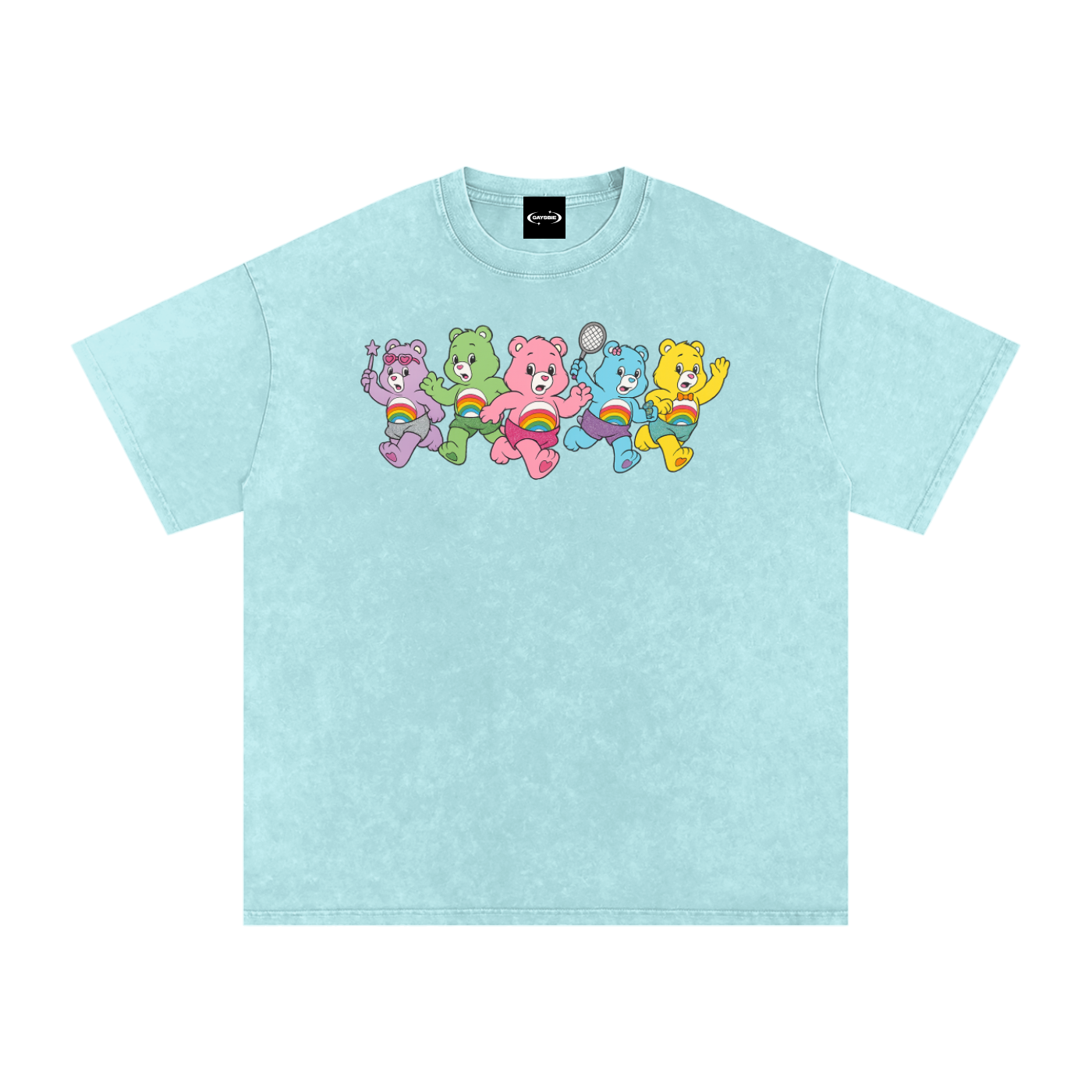 Oversize Tee SKY / S GAY CHAOS BEAR Premium Oversized Tee ~ GAYSBIE PREMIUM MATERIALS