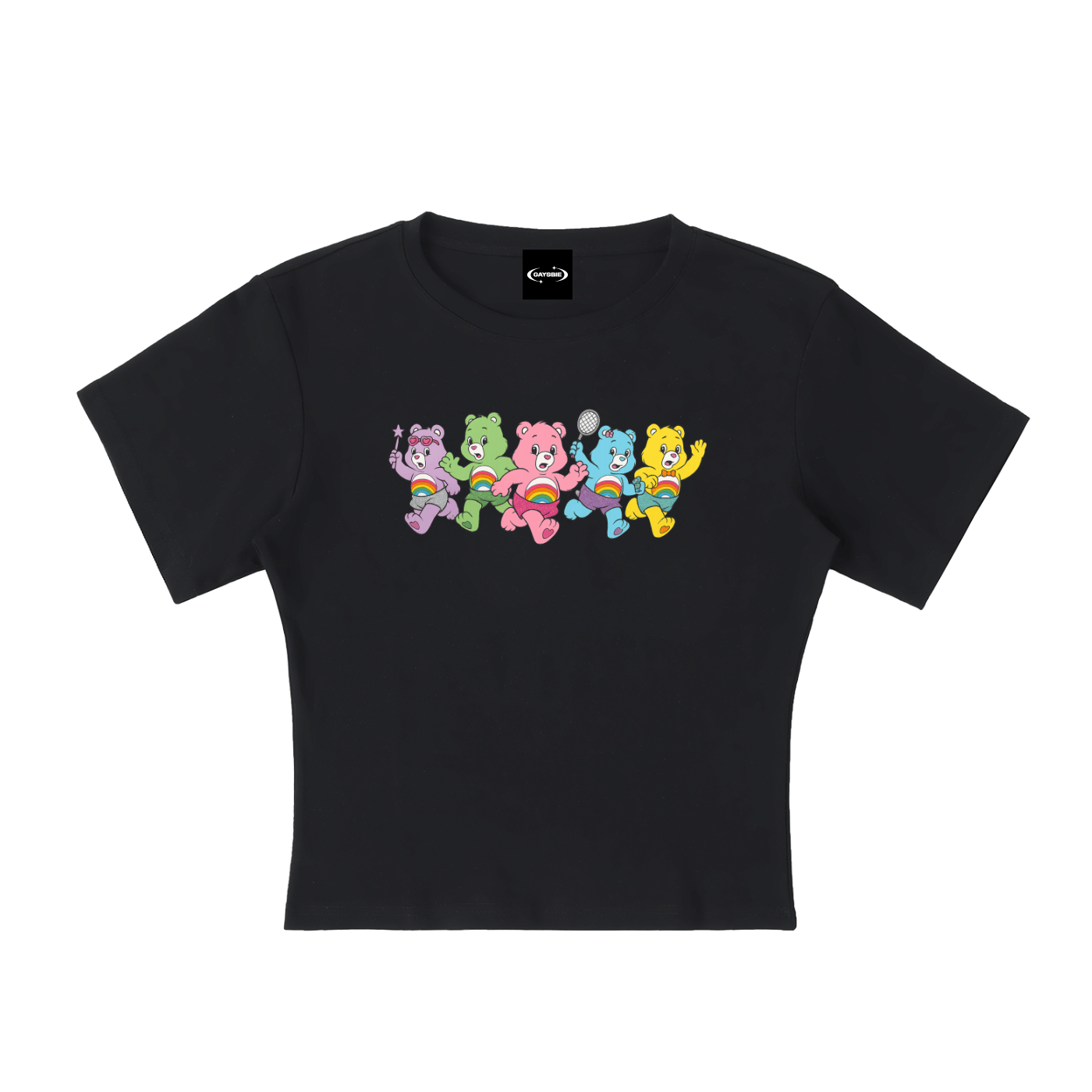 Baby Tee MIDNIGHT / S GAY CHAOS BEARS Baby Tee ~ GAYSBIE PREMIUM MATERIALS