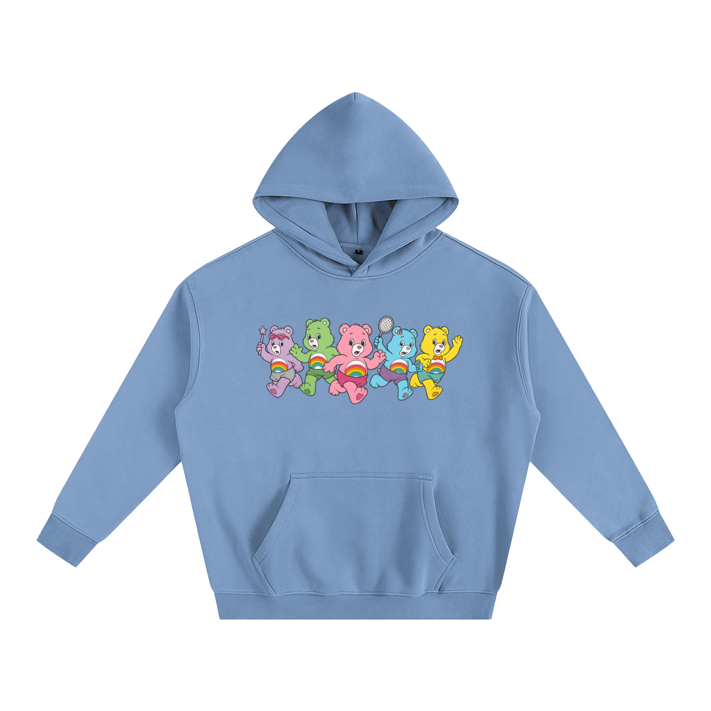 Premium Hood SKY / S GAY CHAOS BEARS Heavy Fleece Hoodie ~ GAYSBIE PREMIUM MATERIALS