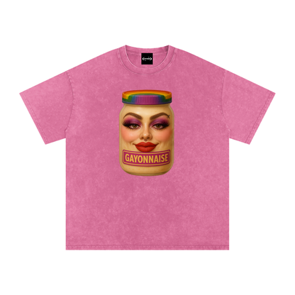 Oversize Tee BUBBLEGUM / S GAYONNAISE FACE Premium Oversized Tee ~ GAYSBIE PREMIUM MATERIALS