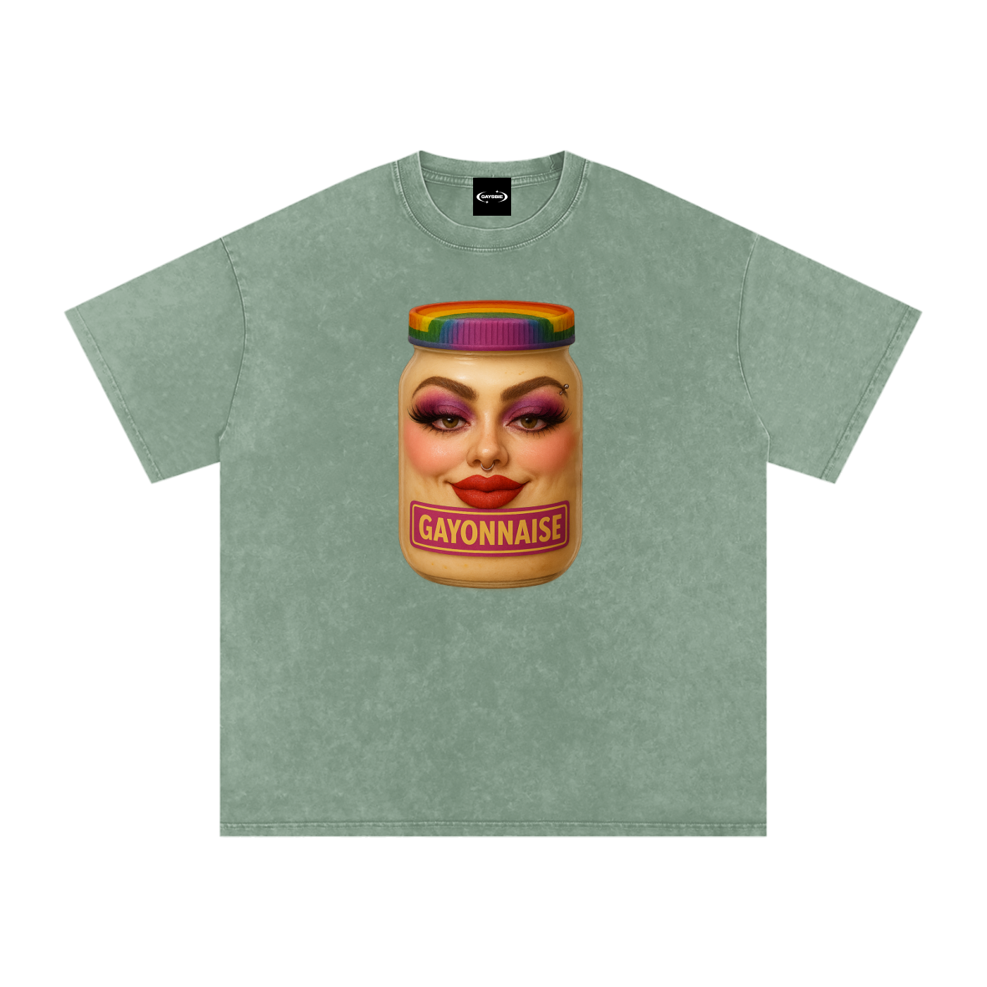 Oversize Tee MINT / S GAYONNAISE FACE Premium Oversized Tee ~ GAYSBIE PREMIUM MATERIALS