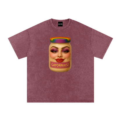 Oversize Tee SPICY / S GAYONNAISE FACE Premium Oversized Tee ~ GAYSBIE PREMIUM MATERIALS
