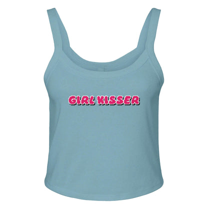 Ribbed Tank BLUEY / XS GIRL KISSER Baby Ribbed Tank ~ GAYSBIE PREMIUM MATERIALS