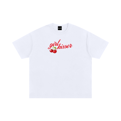 Oversize Tee White / S Girl Kisser Cherry Oversize Signature Tee ~ GAYSBIE PREMIUM MATERIALS