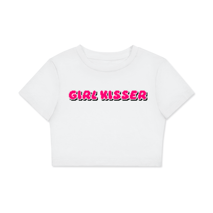 Crop Tee ICE / XS GIRL KISSER Crop Tee ~ GAYSBIE PREMIUM MATERIALS