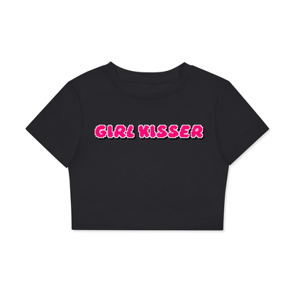 Crop Tee MIDNIGHT / XS GIRL KISSER Crop Tee ~ GAYSBIE PREMIUM MATERIALS