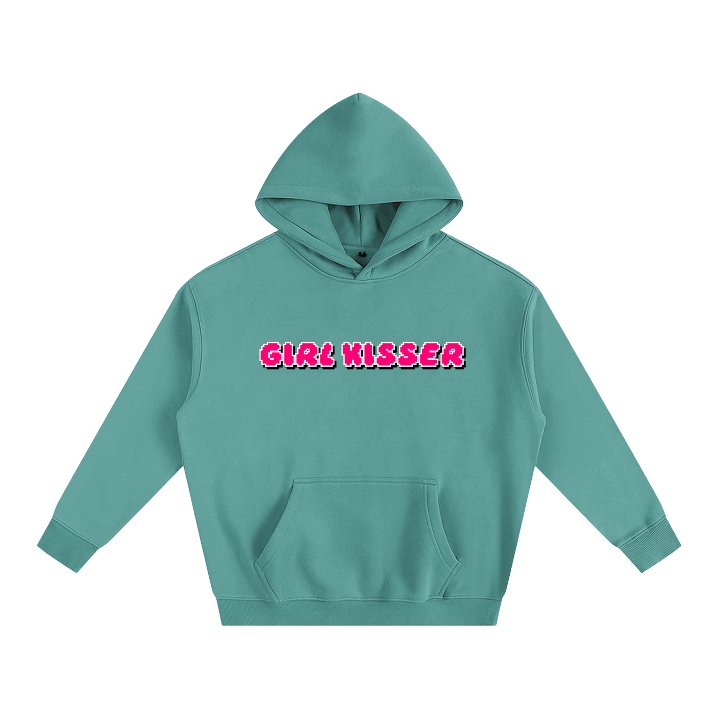 Premium Hood MINTY / S GIRL KISSER Heavy Fleece Hoodie ~ GAYSBIE PREMIUM MATERIALS