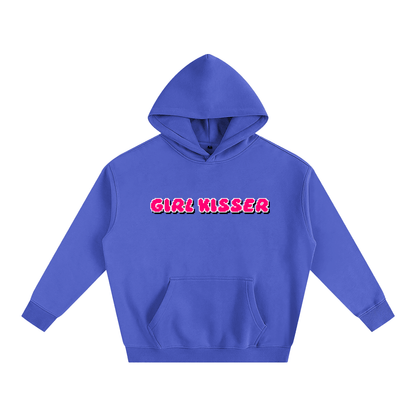Premium Hood OCEAN / S GIRL KISSER Heavy Fleece Hoodie ~ GAYSBIE PREMIUM MATERIALS