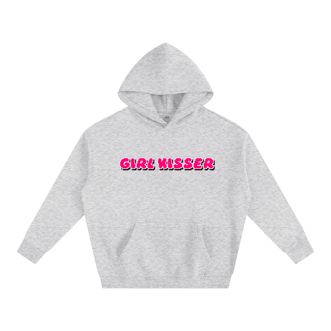 Premium Hood STONE / S GIRL KISSER Heavy Fleece Hoodie ~ GAYSBIE PREMIUM MATERIALS
