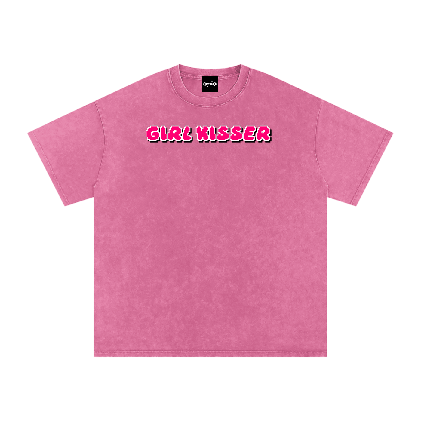 Oversize Tee BUBBLEGUM / S GIRL KISSER Premium Oversized Tee ~ GAYSBIE PREMIUM MATERIALS