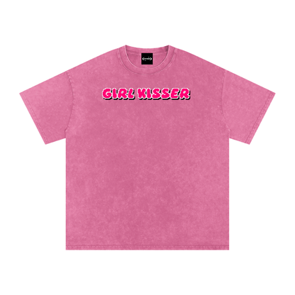 Oversize Tee BUBBLEGUM / S GIRL KISSER Premium Oversized Tee ~ GAYSBIE PREMIUM MATERIALS