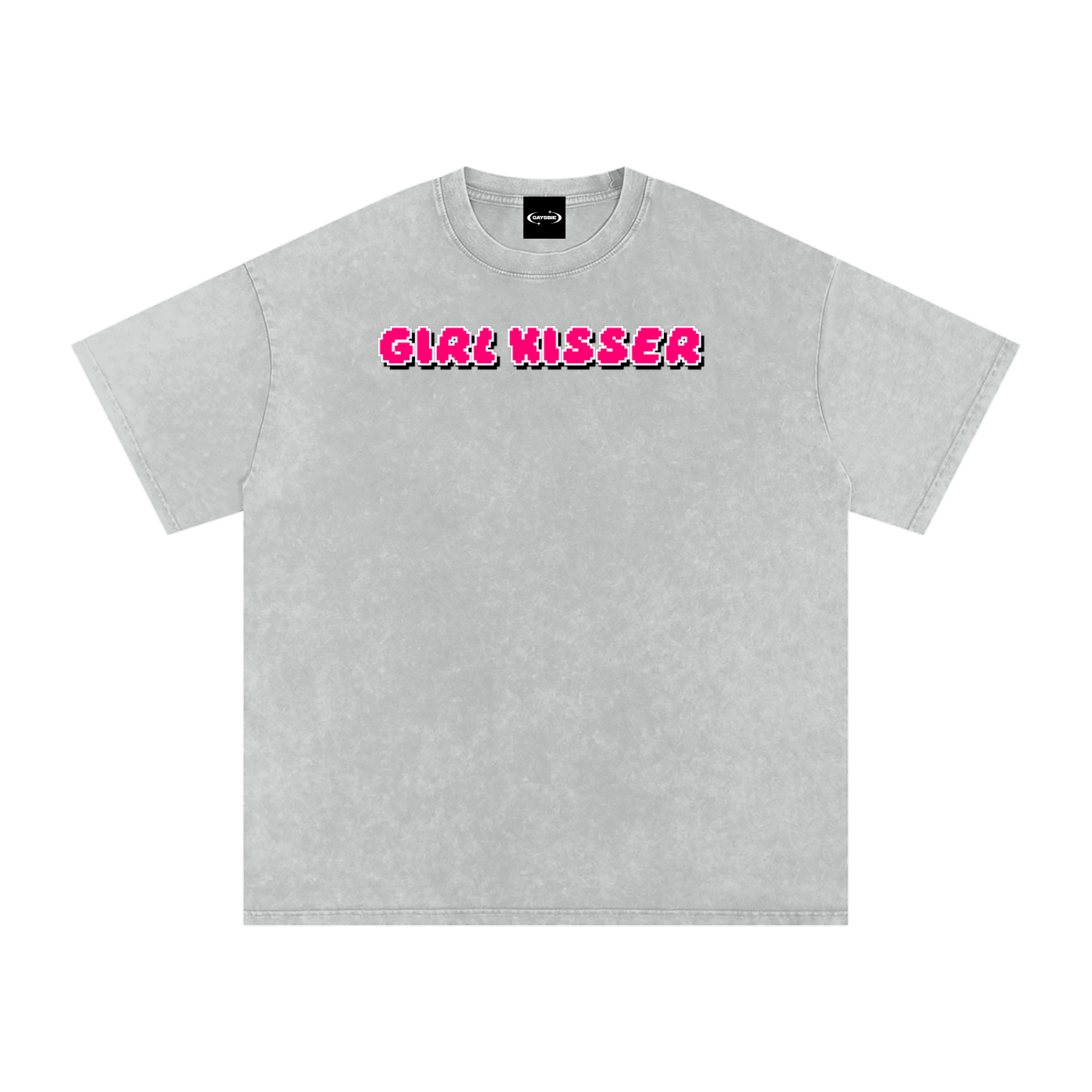 Oversize Tee SMOKE / S GIRL KISSER Premium Oversized Tee ~ GAYSBIE PREMIUM MATERIALS