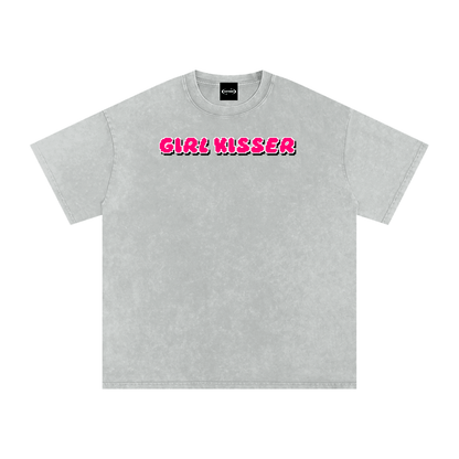Oversize Tee SMOKE / S GIRL KISSER Premium Oversized Tee ~ GAYSBIE PREMIUM MATERIALS