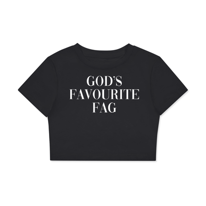 Crop Tee MIDNIGHT / XS GOD'S FAVOURITE FAG Crop Tee ~ GAYSBIE PREMIUM MATERIALS